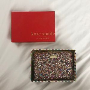 Kate spade glitter coin purse
